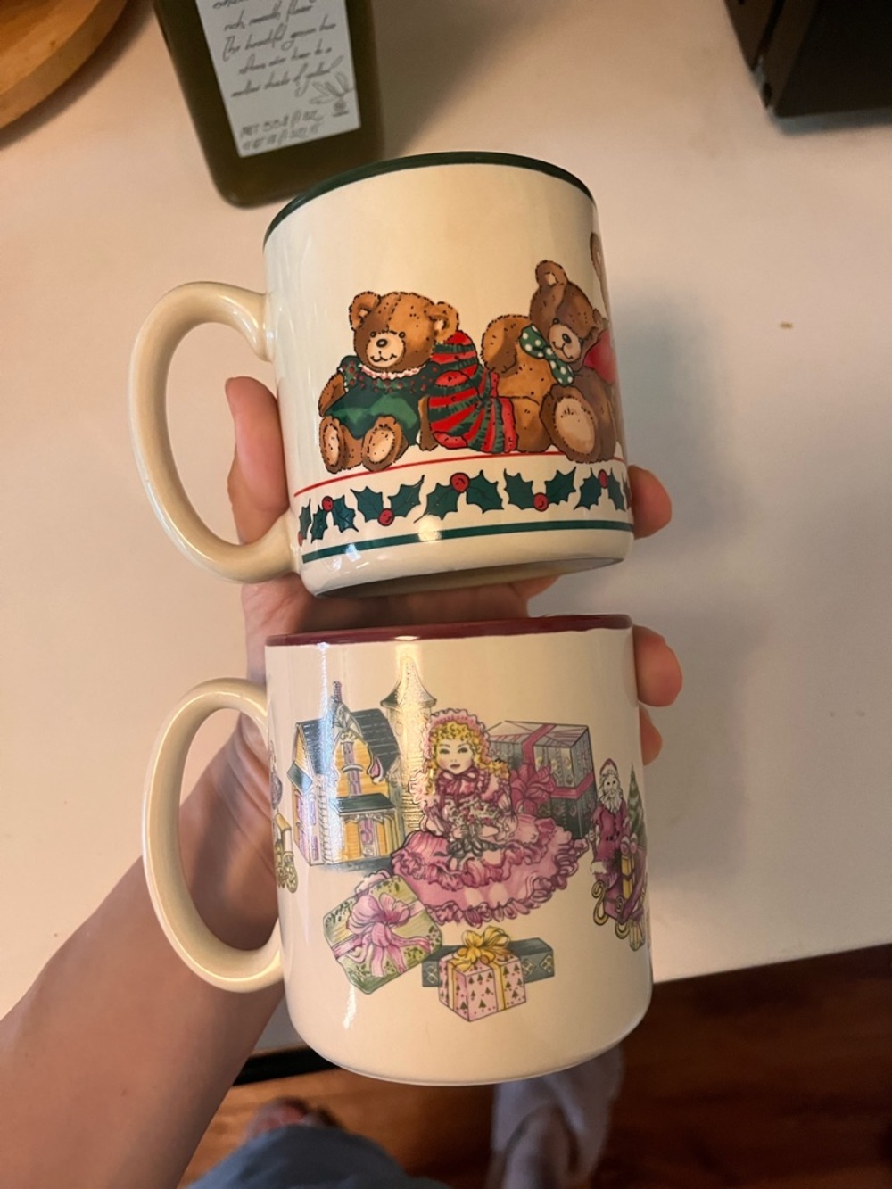 1983 Christmas Mugs - Set of 2